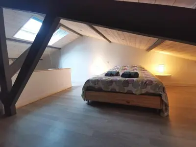 Un ou plusieurs lits dans un hébergement de l'établissement Villa des Hauts Pins