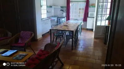 Cuisine ou kitchenette dans l'établissement Maison de maître