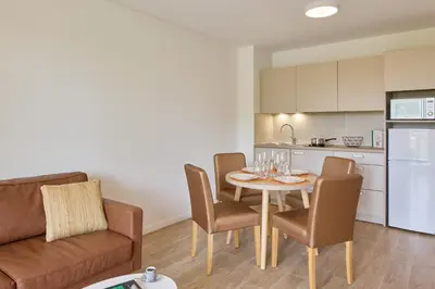 Cuisine ou kitchenette dans l'établissement Quality Aparthotel Mont-de-Marsan