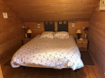 Un ou plusieurs lits dans un hébergement de l'établissement la teste de buch chalet 143 ds domaine loisirs