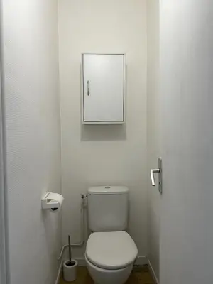 Salle de bains dans l'établissement Vacances a Biscarrosse entre lacs, ocean et confort