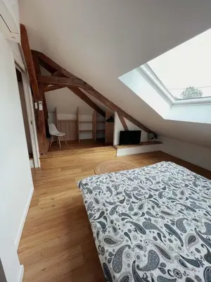 Un ou plusieurs lits dans un hébergement de l'établissement Villa Cinta, des vacances en bord d'océan
