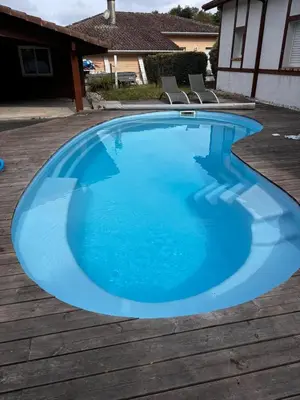 Piscine de l'établissement Beautiful Villa Landaise , pool, garden, 4 bedrooms ou située à proximité