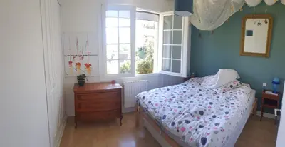 Un ou plusieurs lits dans un hébergement de l'établissement Au petit Ruisseau, maison à Capbreton