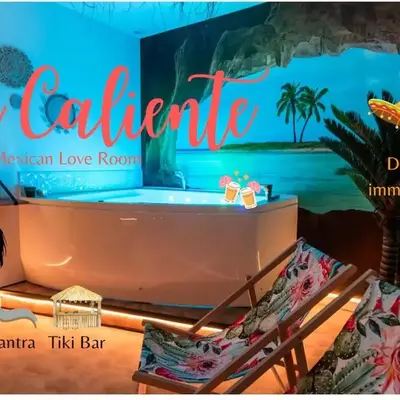 La Caliente love room glamour balnéo en duo
