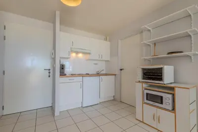 Cuisine ou kitchenette dans l'établissement Vue imprenable sur l'océan