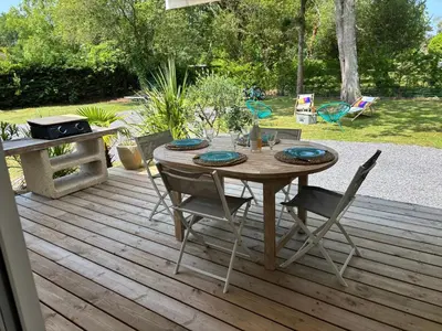 Jardin de l'établissement Agréable Maison 2 chambres 4 pers, grand jardin