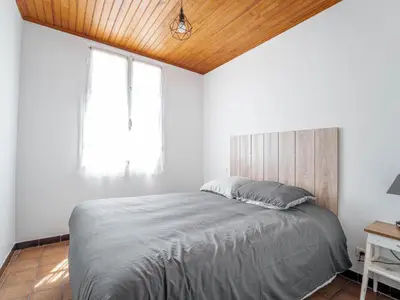 Un ou plusieurs lits dans un hébergement de l'établissement Maison 6 pers à Vielle-Saint-Girons - Jardin et parking - FR-1-50-186