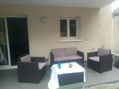 Coin salon dans l'établissement Entire Apartment in St Vincent de Tyrosse