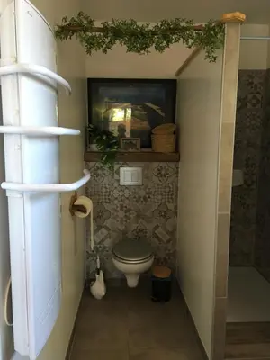 Salle de bains dans l'établissement Mon chalet