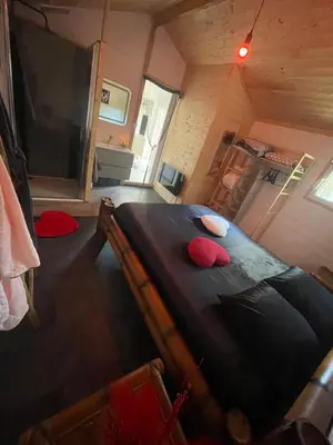 Un ou plusieurs lits dans un hébergement de l'établissement Océan glamping
