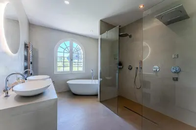 Salle de bains dans l'établissement Villa Ostreia - Oasis Familiale