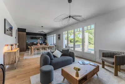 Coin salon dans l'établissement Villa Ostreia - Oasis Familiale