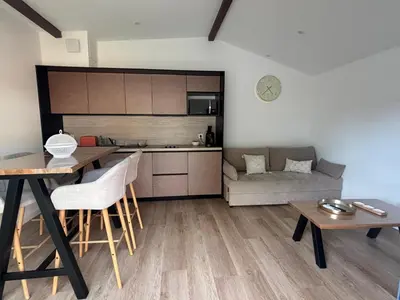 Cuisine ou kitchenette dans l'établissement DACSE-VILLAGE - Gite 03