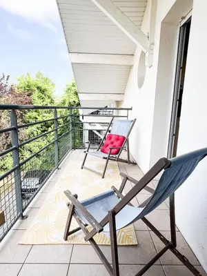 Balcon ou terrasse dans l'établissement Capbreton à pied tout simple