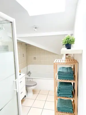 Salle de bains dans l'établissement Capbreton à pied tout simple