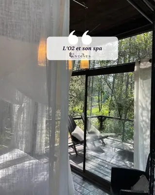 Plan de l'établissement L'O2 et son Spa, cabane de verre et de bois