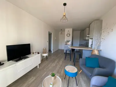 Télévision ou salle de divertissement dans l'établissement Sea Breeze Gujan-Mestras