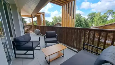 Balcon ou terrasse dans l'établissement Euphrasie