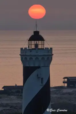 Lever ou coucher de soleil vu de la maison de vacances ou à proximité