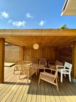 Plan de l'établissement Villa Labenne Ocean - piscine, 500 mètres de la plage