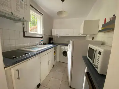 Cuisine ou kitchenette dans l'établissement havre de paix
