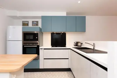 Cuisine ou kitchenette dans l'établissement Atlantic Selection - La Villa Senda à Capbreton