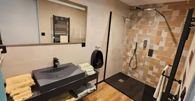 Salle de bains dans l'établissement Abaca Colors