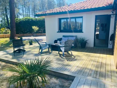 Jardin de l'établissement Maison proche plage et Golf