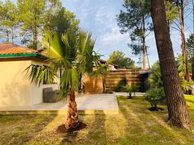 Jardin de l'établissement Maison proche plage et Golf