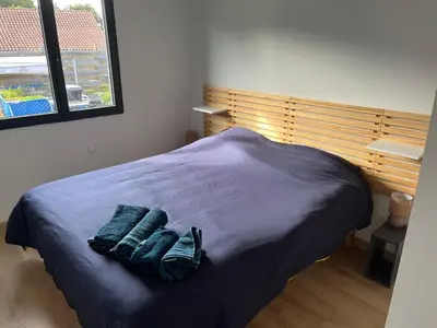 Un ou plusieurs lits dans un hébergement de l'établissement Villa le Cap