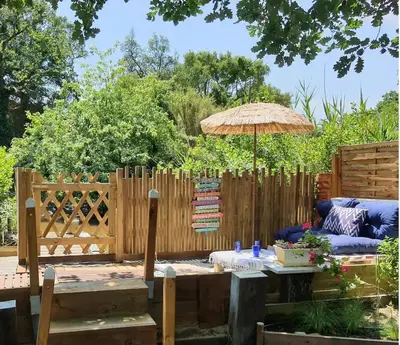 Jardin de l'établissement Cap Mango Paradise