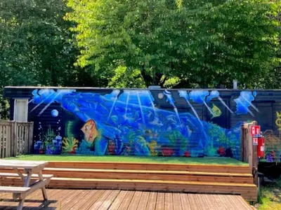 Aire de jeux pour enfants de l'établissement Mobil-home avec Terrasse pour 6 personnes - API-1-52-655