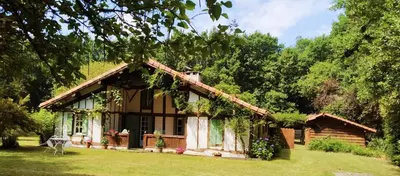 Jardin de l'établissement Maison Landaise En Pleine Nature
