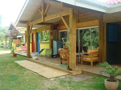 Jardin de l'établissement Les Hébergements Nature et Bien-être