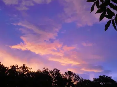Lever ou coucher de soleil vu de le B&B/chambre d'hôtes ou à proximité