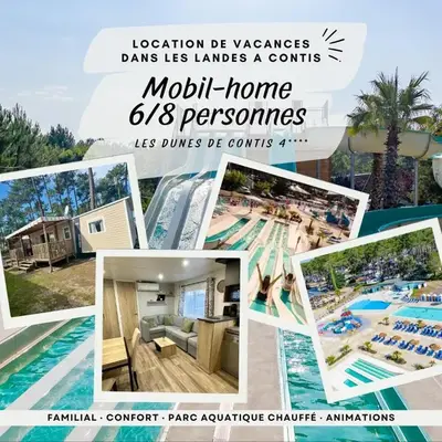 Les Dunes d'EZC - Mobil-home familial 6-8 personnes
