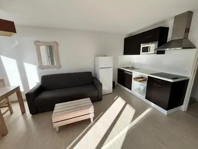 Cuisine ou kitchenette dans l'établissement Ocean Escape Mimizan Beach
