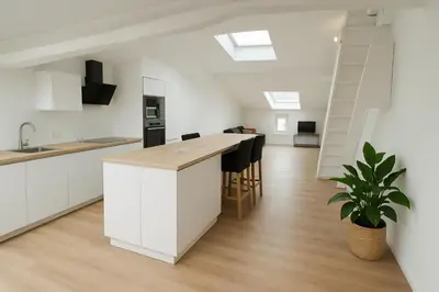 Cuisine ou kitchenette dans l'établissement Lum de Dax - Clim - Centre - Spacieux