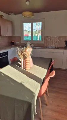 Cuisine ou kitchenette dans l'établissement La Belle Détente