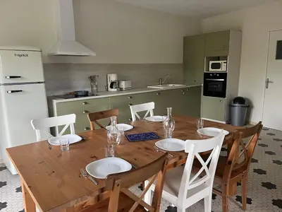 Cuisine ou kitchenette dans l'établissement Appart-entis