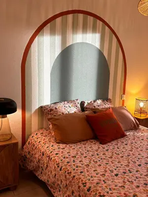 Un ou plusieurs lits dans un hébergement de l'établissement Maison duplex 2 chambres au calme-ocean-lac-nature
