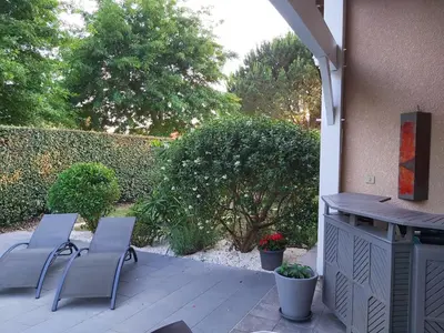 Jardin de l'établissement Le Soleil Couchant