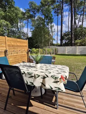 Jardin de l'établissement Villa 6 personnes entre nature et océan