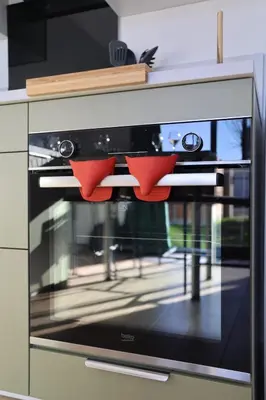 Cuisine ou kitchenette dans l'établissement Le Jardin de Sauge