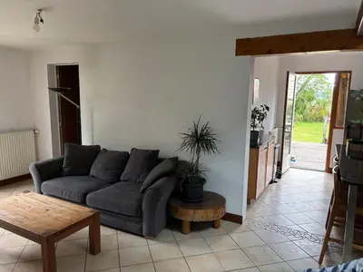 Coin salon dans l'établissement Maison familiale à louer
