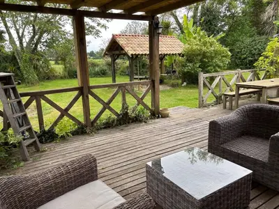 Jardin de l'établissement Maison familiale à louer