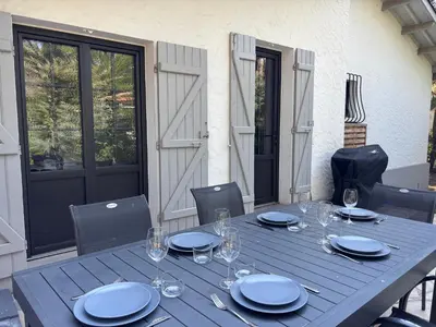 Plan de l'établissement Maison de charme avec jardin et terrasse - Pyla