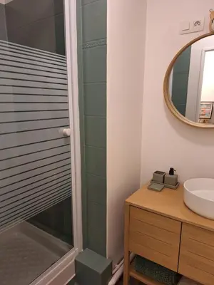 Salle de bains dans l'établissement Appartement Saliora