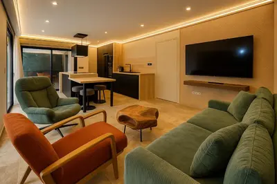 Télévision ou salle de divertissement dans l'établissement L'orée du bois - Contis - Ocean and Spa